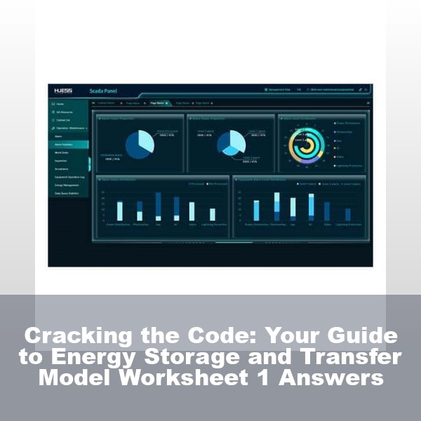 Cracking the Code: Your Guide to Energy Storage and Transfer Model Worksheet 1 Answers
